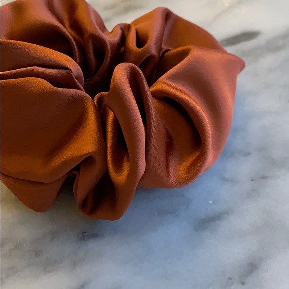 Satin Scrunchie in Sienna - Picture 2 of 3